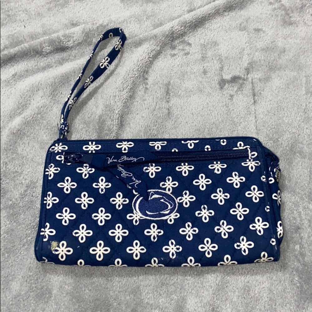 VERA BRADLEY PSU Front Zip Wristlet